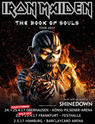 Vorbericht: IRON MAIDEN, Shinedown – Tour 2017