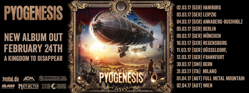 Vorbericht: PYOGENESIS: „A Kingdom To Disappear“ – Tour 2017