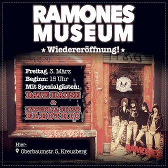 IMPERIAL STATE ELECTRIC in Berlin mit Kurzauftritt im RAMONES MUSEUM am 3.3.17