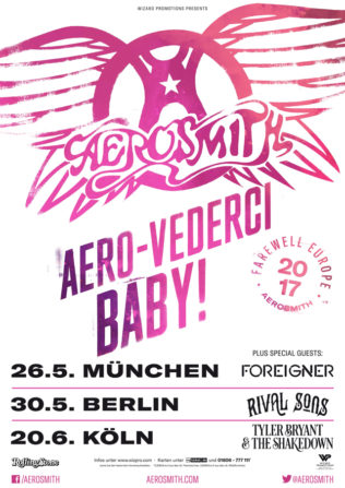 Aerosmith „Aero-Vederci Baby“ – The 2017 European Farewell Tour