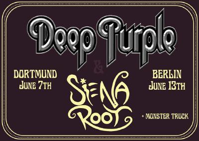 Siena Root als Support für Deep Purple bestätigt