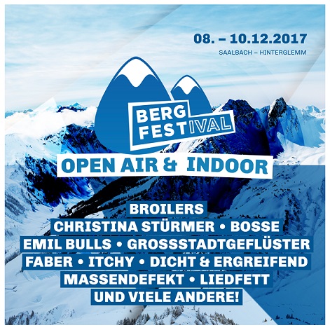 BERGFESTival – von 8.-10.12. geht ´s weiter in Saalbach-Hinterglemm