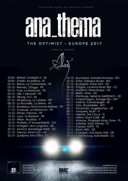 Alcest: Europa-Tour Anathema im Herbst 2017