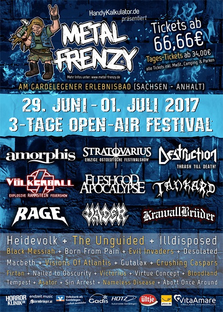 Metal Frenzy Festival 2017 (Sachsen-Anhalt) – nur noch 20 Tage!
