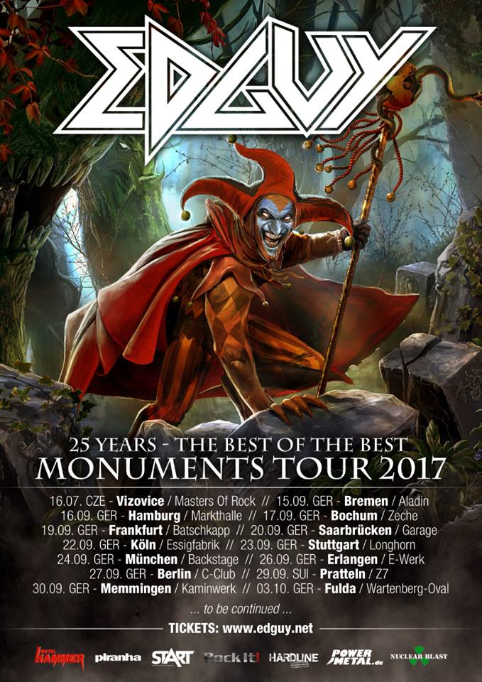 Vorbericht: EDGUY „25 Years Of Edguy- Best Of Tour 2017“