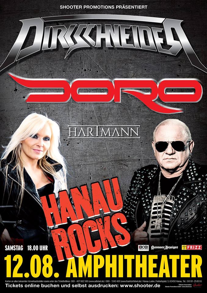 Livereview: HANAU ROCKS, 12.08.2017 Hanau / Amphitheater (Hartmann, Doro & Dirkschneider)