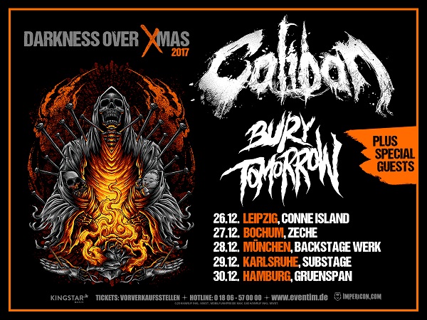 Darkness Over X-Mas Tour 2017 – Mit Caliban und Bury Tomorrow