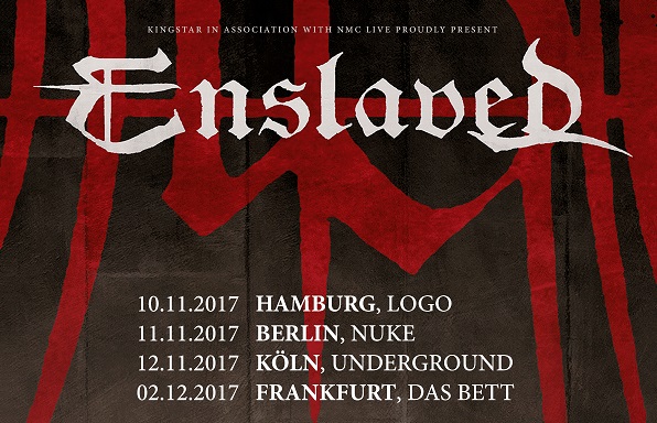ENSLAVED – LIVE 2017 – Tourneetermine und neues Album