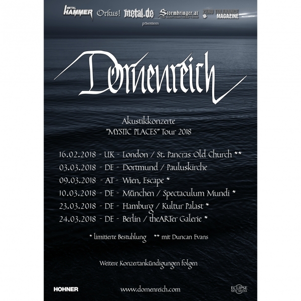 Dornenreich: „Mystic Places“ Tour 2018