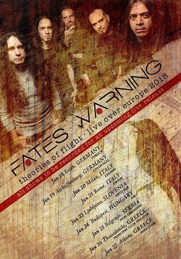 FATES WARNING – Announce next European tour dates + live release recordings