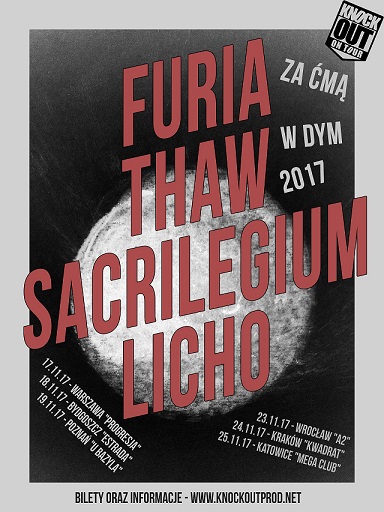 THAW, Furia, Sacrilegium and Licho – on PL-Tour in November 2017