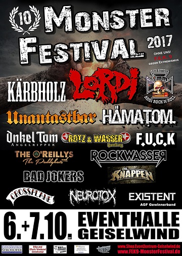 FEK 9 Monster Festival -zum zehnten Mal am 6. und 7.10. in Geiselwind