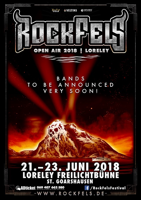 RockFels Loreley- 21.-23.6.18 erste Bands bestätigt!!