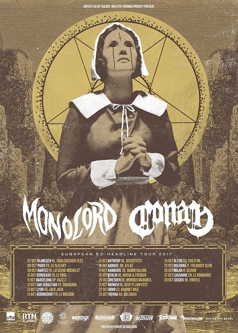 Vorbericht: MONOLORD und CONAN – Herbsttour 2017