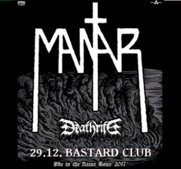 Jahresabschluss mit MANTAR & Deathrite in Osnabrück, Bastard Club am 29.12.17