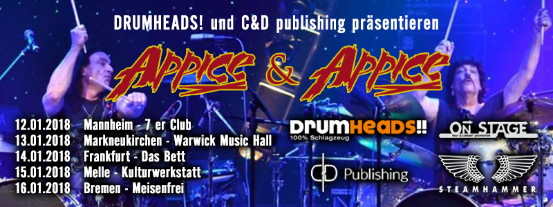 APPICE (Carmine und Vinny) LIVE 2018