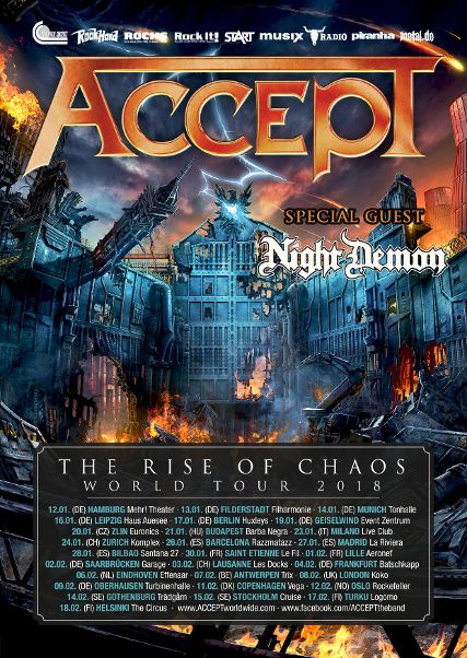 NIGHT DEMON auf Tour mit Accept