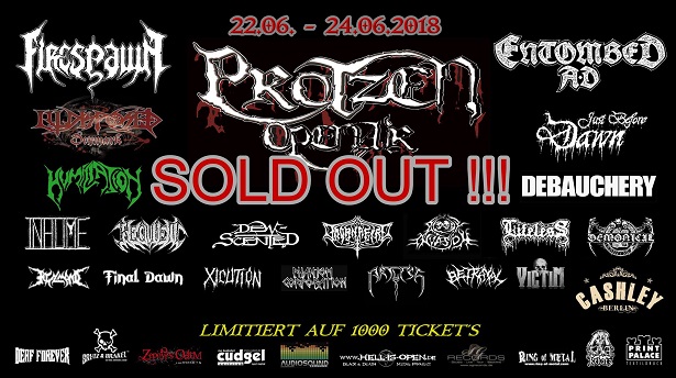 SOLD OUT  – – –  Protzen Open Air 2018  !!!