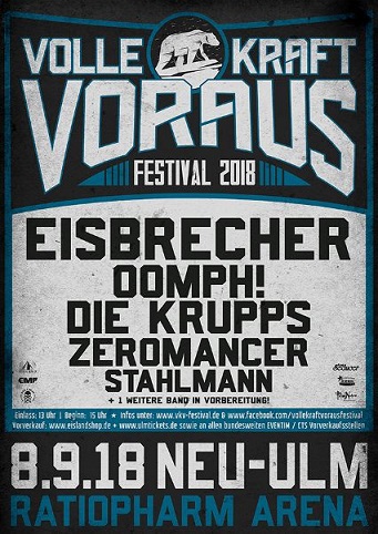 EISBRECHER – Volle Kraft Voraus Festival 8.9. Neu-Ulm, Ratiopharm Arena