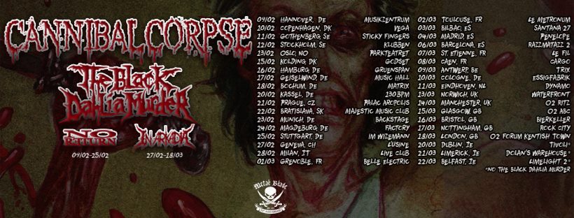 Vorbericht: CANNIBAL CORPSE, THE BLACK DAHLIA MURDER – Tour 2018