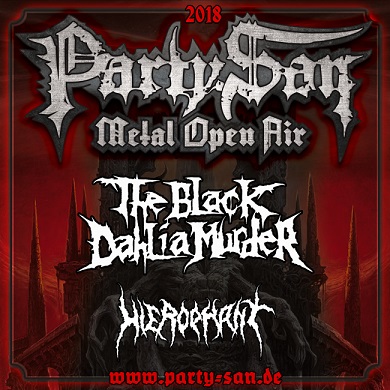THE BLACK DAHLIA MURDER and HIEROPHANT confirmed for PARTY.SAN METAL OPEN AIR