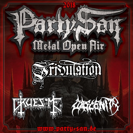 TRIBULATION, GRUESOME & OBSCENITY beim PARTY.SAN METAL OPEN AIR 2018