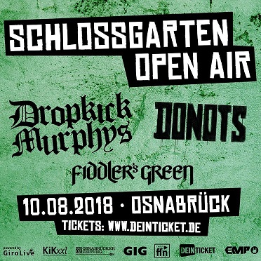 Schlossgarten Open Air 2018 – Line Up mit Fiddler’s Green jetzt komplett