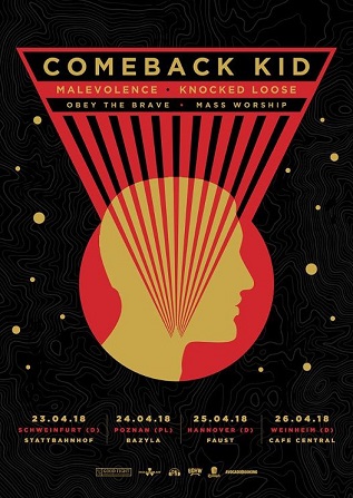 MALEVOLENCE on tour in April 2018