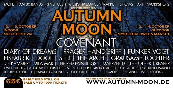 AUTUMN MOON – Festival 2018 in Hameln mit u.a. Covenant, Diary Of Dreams, Dool  !!!