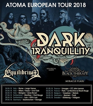 BLACK THERAPY to support DARK TRANQUILLITY