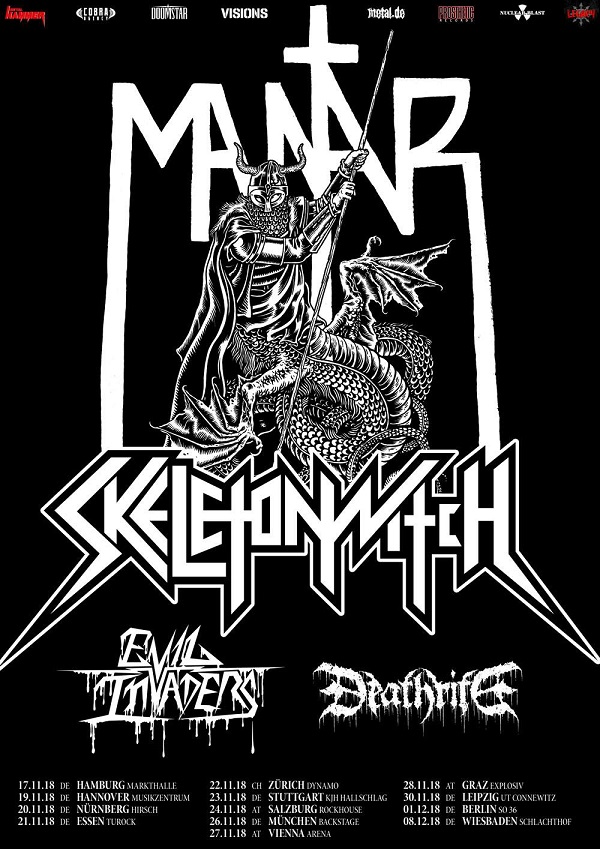 Vorbericht: MANTAR, Skeletonwitch, Evil Invaders, Deathrite – Tournee Nov./Dez. 2018