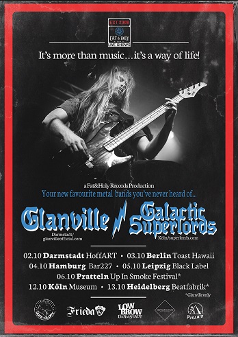 News: GLANVILLE & Galactic Superlords auf Tour im Oktober 2018