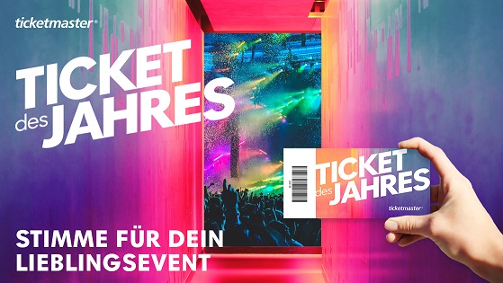 News – Wahlen!: Ticketmaster – TICKET OF THE YEAR – 05. – 11. November – Vote jetzt für dein Event des Jahres