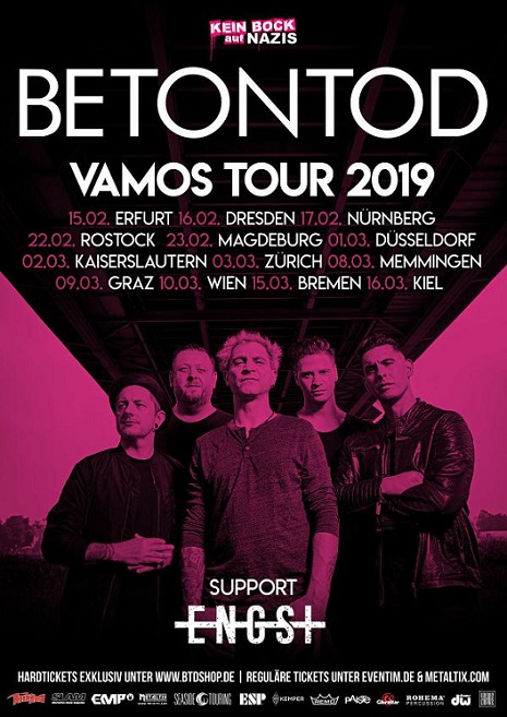 Vorbericht: BETONTOD, ENGST – 22.02.2019, Rostock Mau