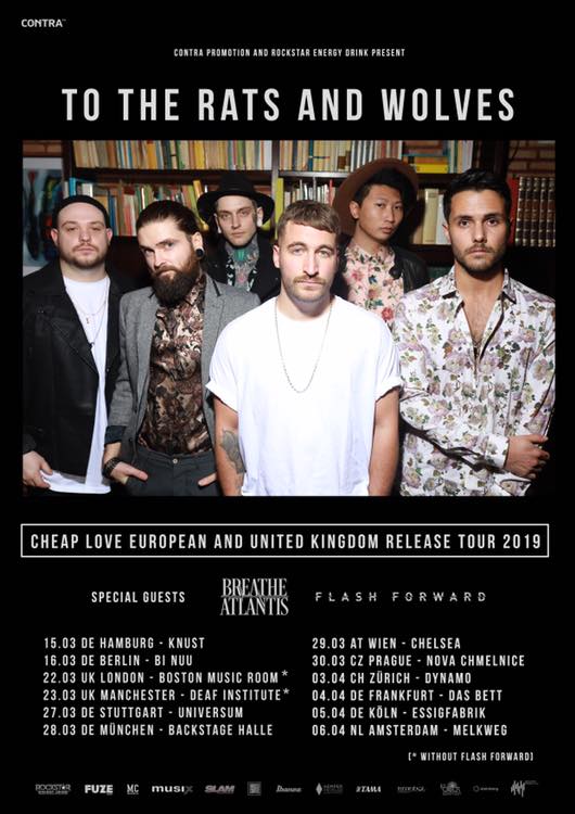 News: TO THE RATS AND WOLVES – kuendigen Special Guests fuer die ’Cheap Love European & UK Release Tour 2019’ an