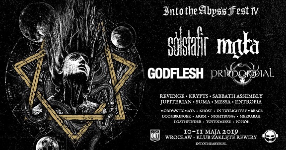 News: Into the Abyss Fest #4 am 10.+11.05.2019 in Breslau (PL) mit u.a. Sólstafir, Mgła, Godflesh, Primordial!!!