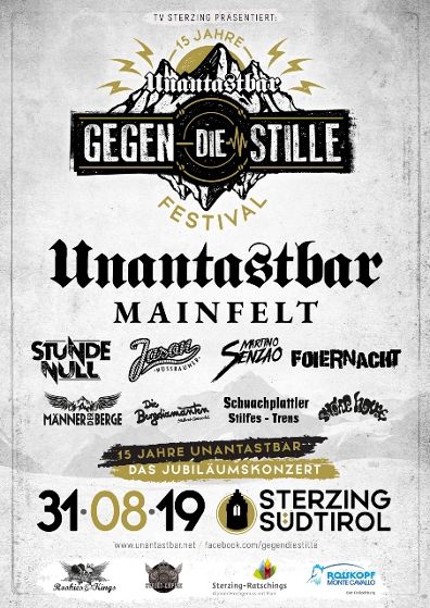  News: Gegen die Stille Festival - 15 Jahre UNANTASTBAR - METALGLORY 