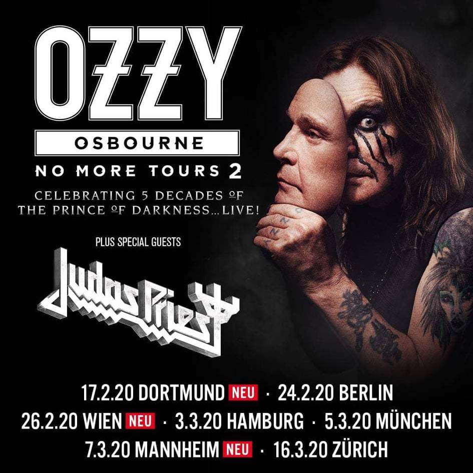 News: Ozzy Osbourne – LIVE 2020! – die neuen Termine!