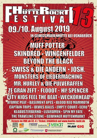 News: „Hütte Rockt Festival 13“ – Line-Up komplett