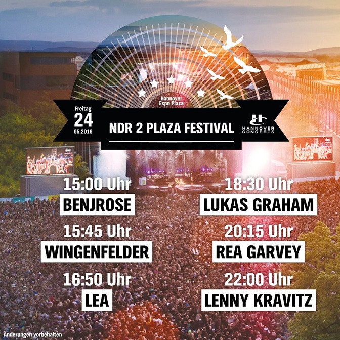 News NDR 2 PLAZA FESTIVAL in Hannover Running Order steht fest