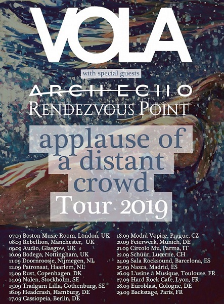 News: Vola am 16.09.19 im headCrash, Hamburg; weitere Termine der Tour bekannt!