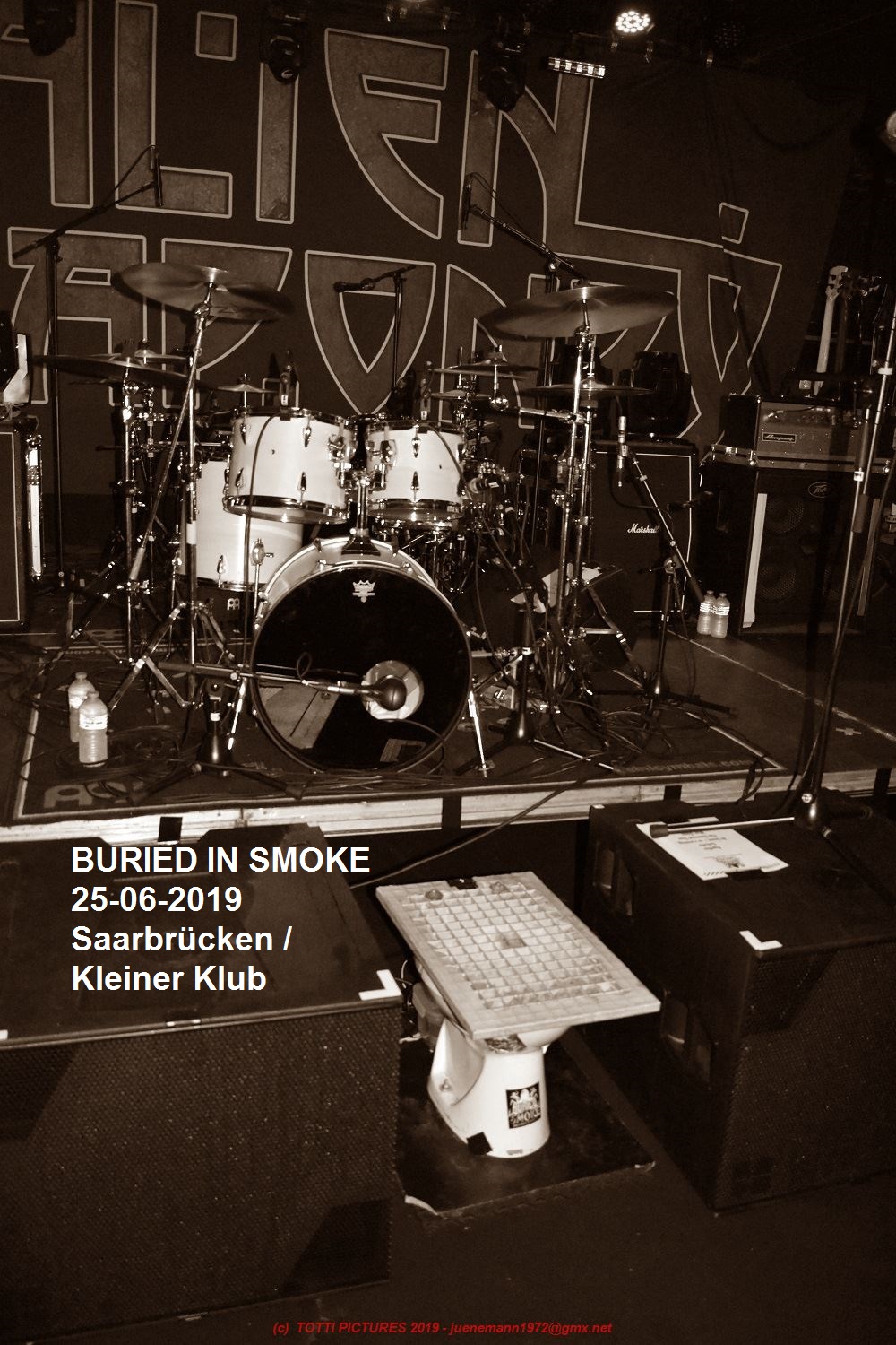 BURIED IN SMOKE 25-06-2019 Saarbrücken / Kleiner Klub -Support für ALIEN WEAPONRY