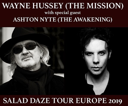 News: Ashton Nyte (The Awakening) mit Wayne Hussey bei 30 Terminen der „Salad Daze“ Europa-Tourne