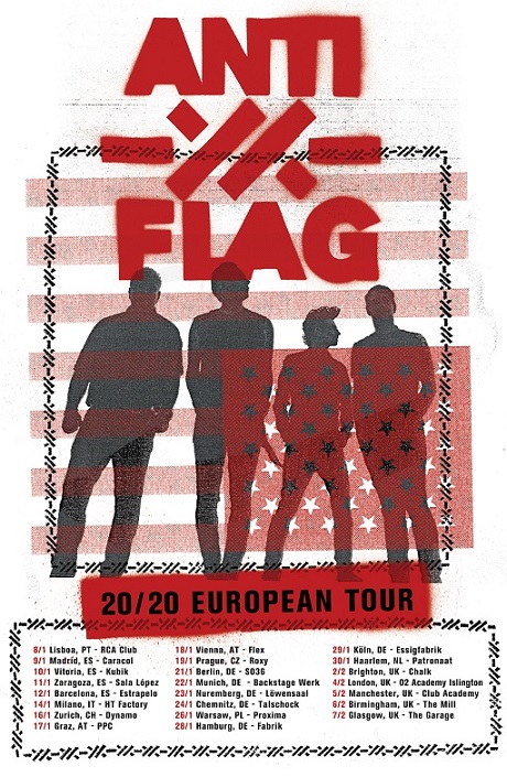 News: ANTI-FLAG announce UK/Euro tour for January 2020
