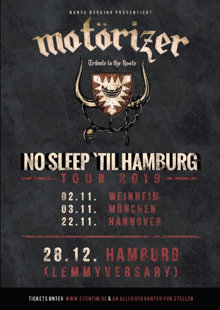 News: MOTÖRIZER – Lemmyversary & Tour im November/Dezember 2019