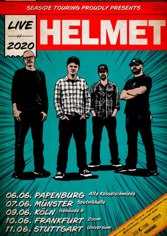 News: HELMET live in Deutschland 2020!