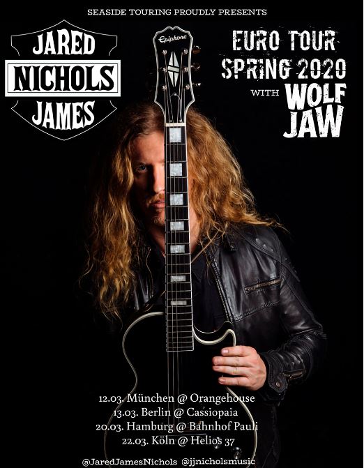 News: JARED JAMES NICHOLS auf Tour im März 2020