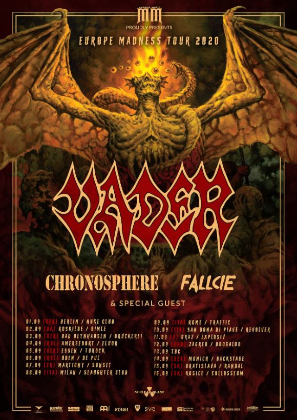 News: VADER – Tourplanung für Herbst 2020 steht schon mal fest -EUROPE MADNESS TOUR-!!!