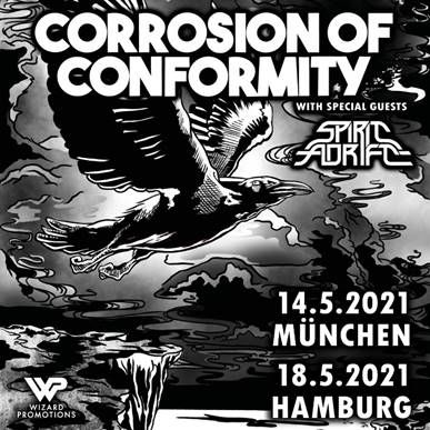 News: Corrosion Of Conformity am 18.05.2021 im  Logo, Hamburg!