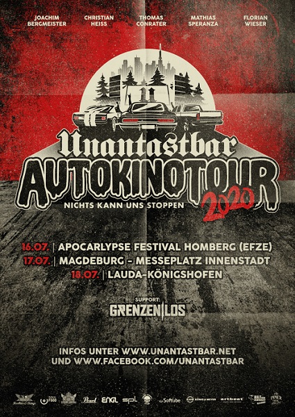 News: UNANTASTBAR – ‚AUTOKINO TOUR 2020: Nichts kann uns stoppen‘